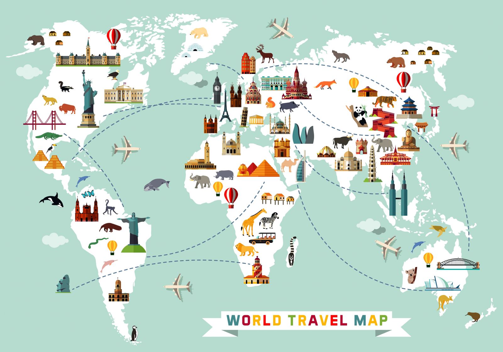 travel destinations map